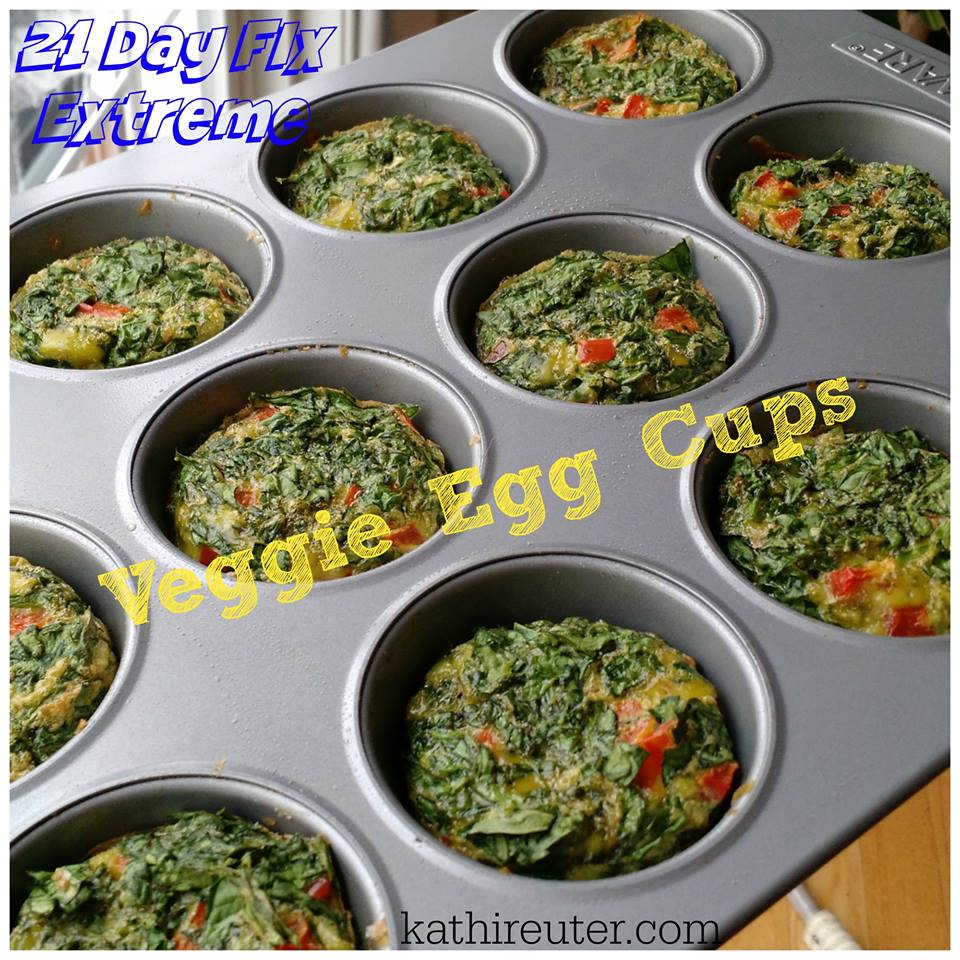 21 Day fix recipe - mini vegetable egg cups