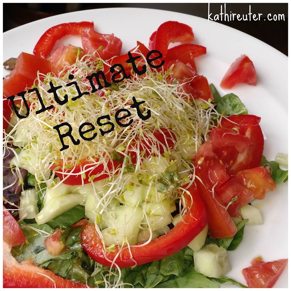 microgreen salad from ultimate reset