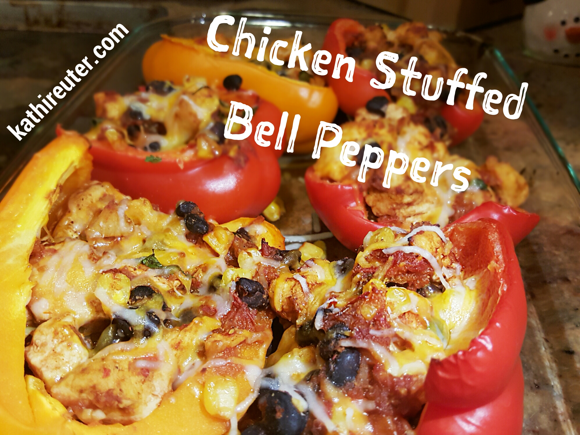 Healthy Chicken Stuffed Bell Peppers