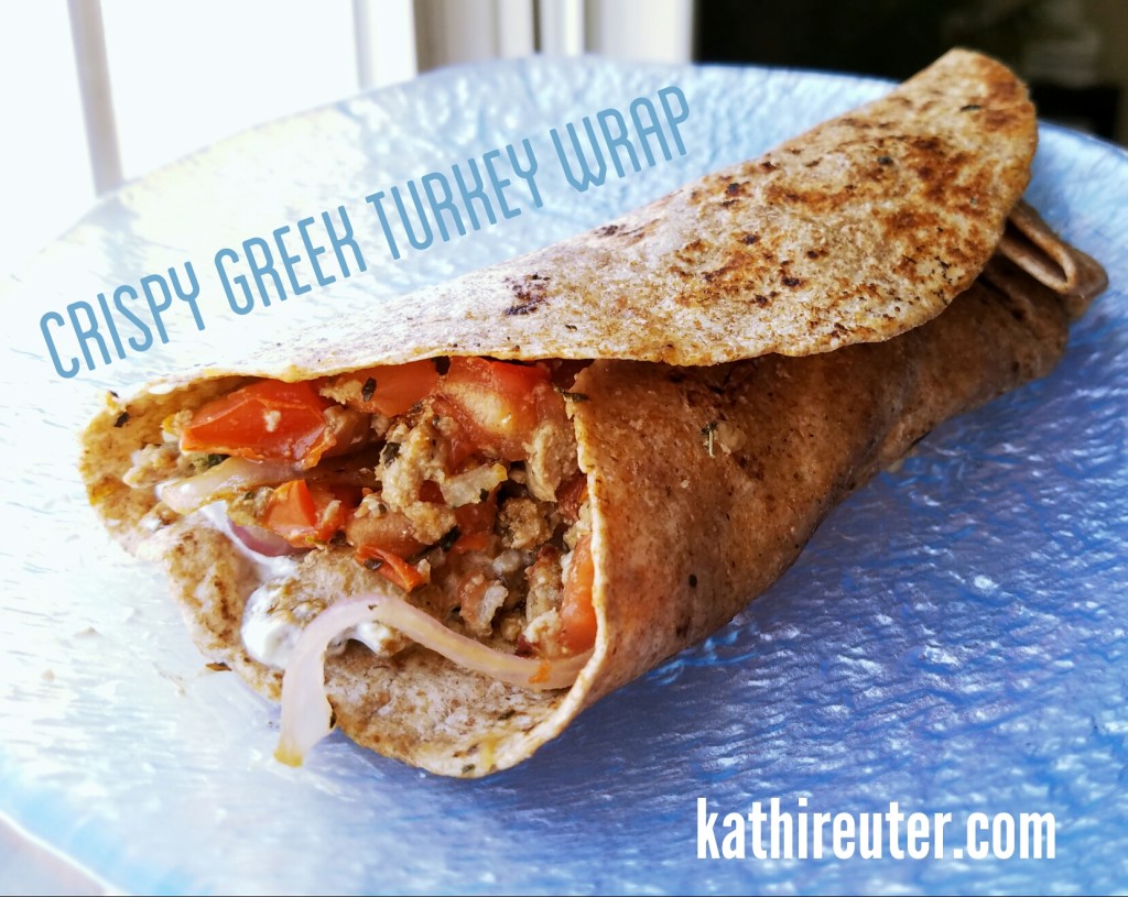 Crispy Greek Turkey Wrap