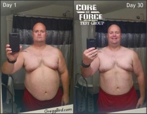 core-de-force-weight-loss-progress