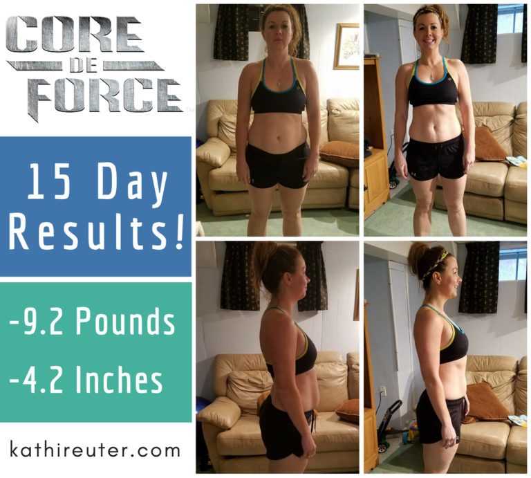 Core De Force Results Day 15, kathi reuter, mma, kickboxing, before and after