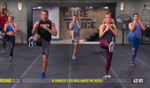 core de force - dynamic strength - leg balance with kick