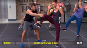 core de force - dynamic strength - sumo squat with leg check