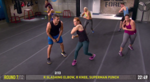 core de force mma plyo rear slashing elbow rear knee superman punch