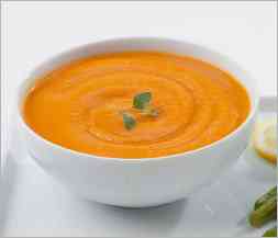sweet potato and roasted red pepper bisque
