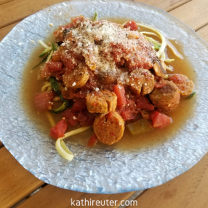 turkey meatball and zoodles recipe