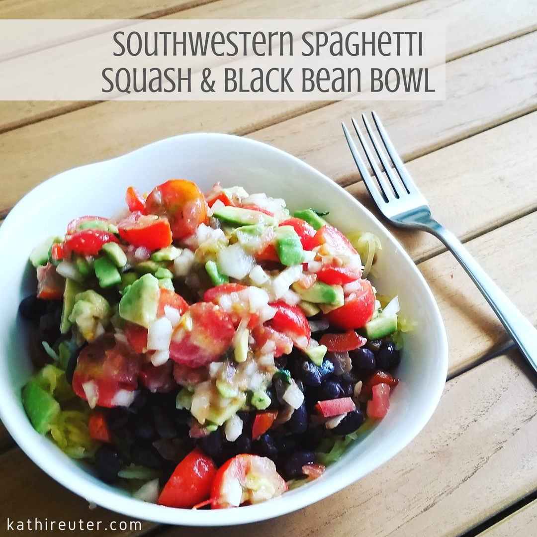 Southwestern Spaghetti Squash and Black Bean Bowl