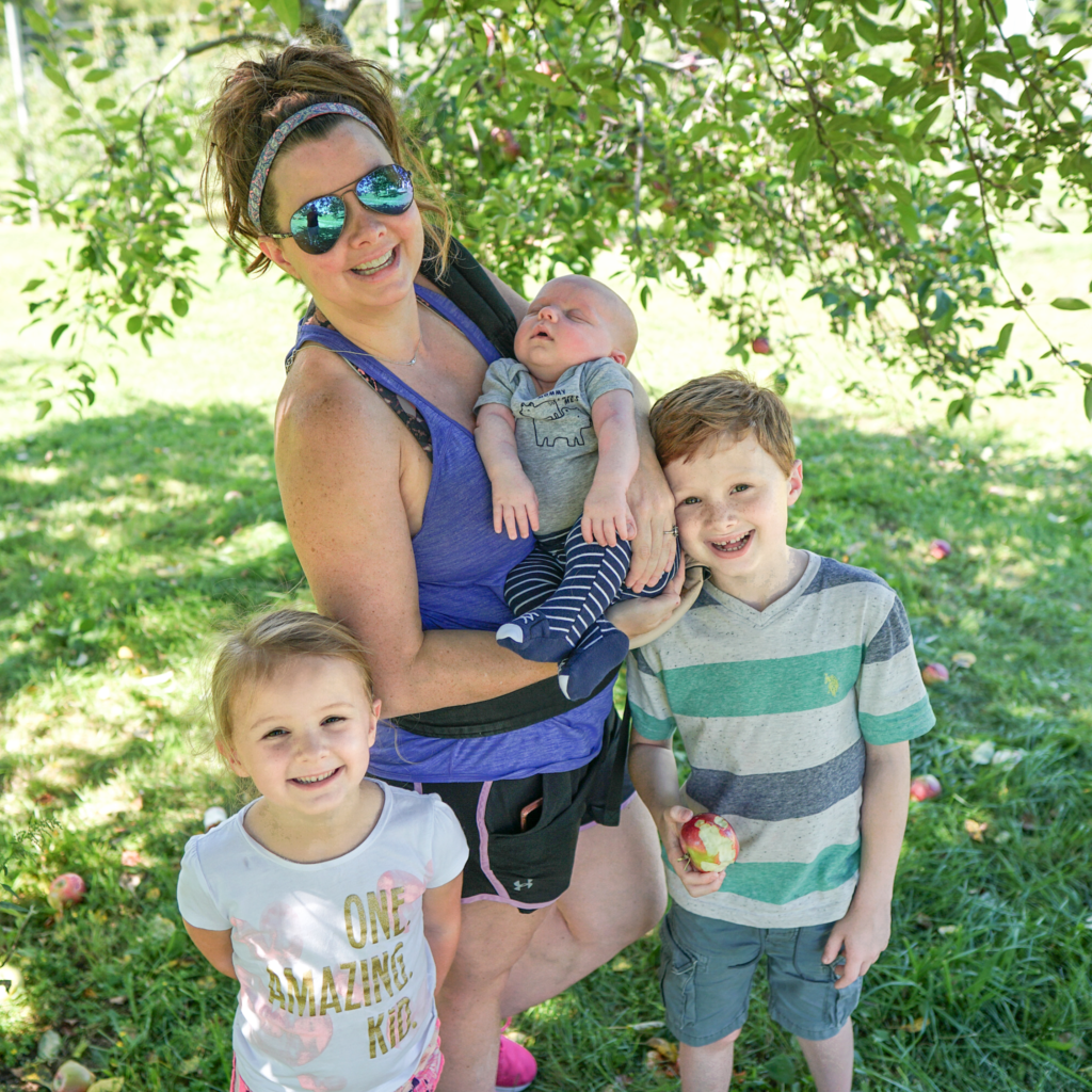 apple picking with kids